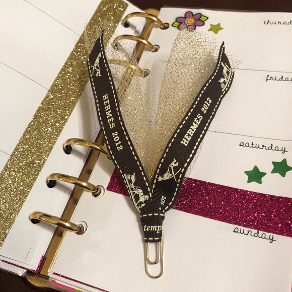 Authentic Hermès Decorative Ribbon Paper Clip - Picture 4 of 5